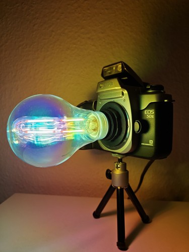 Upcycling kamera lampe canon - kamera,
